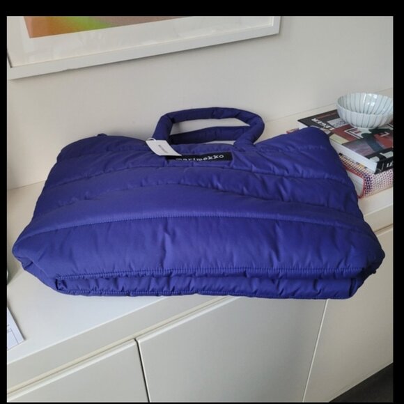 MARIMEKKO ISO Milla.Blue Puffer Tote Bag - Picture 4 of 11